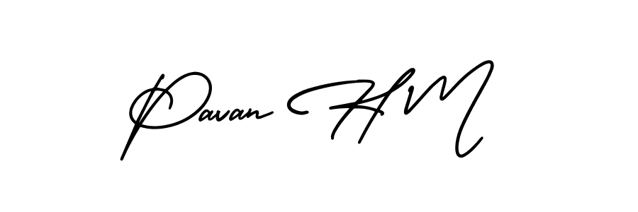 Best and Professional Signature Style for Pavan H M. AmerikaSignatureDemo-Regular Best Signature Style Collection. Pavan H M signature style 3 images and pictures png