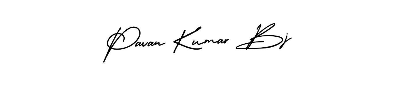 Make a beautiful signature design for name Pavan Kumar Bj. Use this online signature maker to create a handwritten signature for free. Pavan Kumar Bj signature style 3 images and pictures png