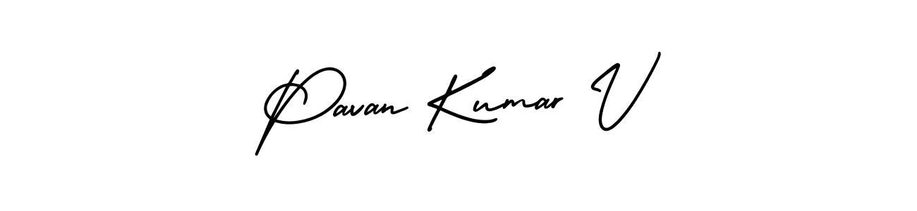 How to Draw Pavan Kumar V signature style? AmerikaSignatureDemo-Regular is a latest design signature styles for name Pavan Kumar V. Pavan Kumar V signature style 3 images and pictures png