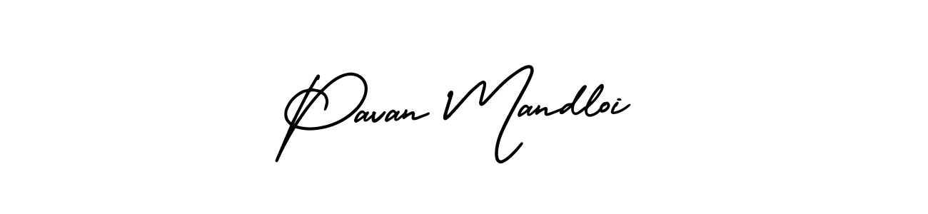 How to make Pavan Mandloi signature? AmerikaSignatureDemo-Regular is a professional autograph style. Create handwritten signature for Pavan Mandloi name. Pavan Mandloi signature style 3 images and pictures png