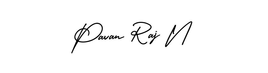 Make a beautiful signature design for name Pavan Raj N. With this signature (AmerikaSignatureDemo-Regular) style, you can create a handwritten signature for free. Pavan Raj N signature style 3 images and pictures png