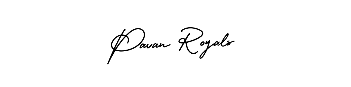 Use a signature maker to create a handwritten signature online. With this signature software, you can design (AmerikaSignatureDemo-Regular) your own signature for name Pavan Royals. Pavan Royals signature style 3 images and pictures png