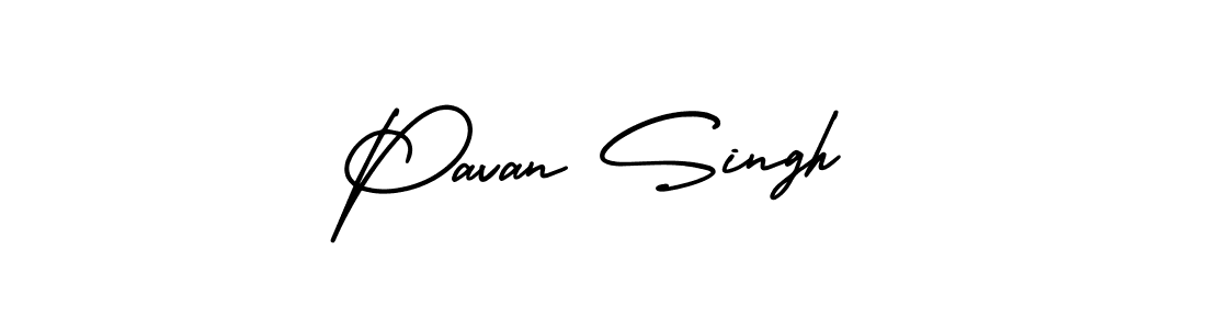 Pavan Singh stylish signature style. Best Handwritten Sign (AmerikaSignatureDemo-Regular) for my name. Handwritten Signature Collection Ideas for my name Pavan Singh. Pavan Singh signature style 3 images and pictures png