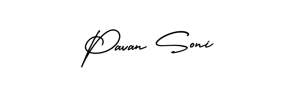 How to make Pavan Soni signature? AmerikaSignatureDemo-Regular is a professional autograph style. Create handwritten signature for Pavan Soni name. Pavan Soni signature style 3 images and pictures png