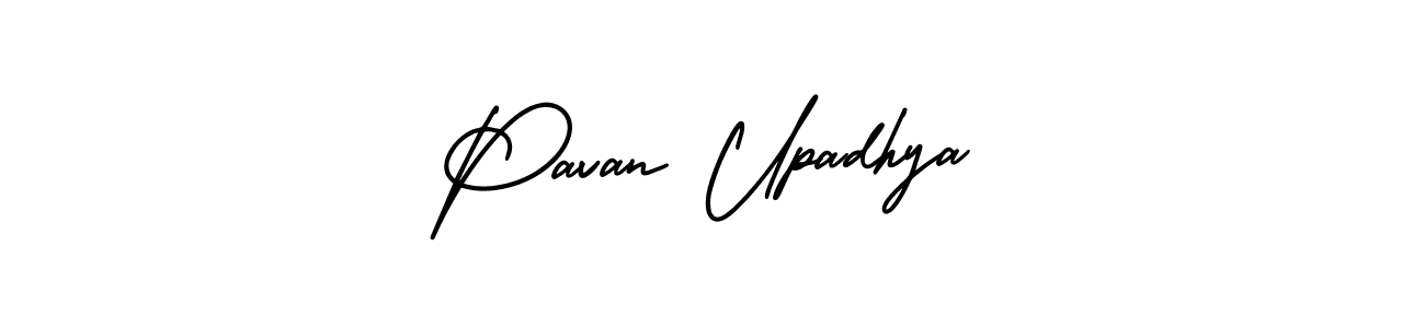 How to Draw Pavan Upadhya signature style? AmerikaSignatureDemo-Regular is a latest design signature styles for name Pavan Upadhya. Pavan Upadhya signature style 3 images and pictures png
