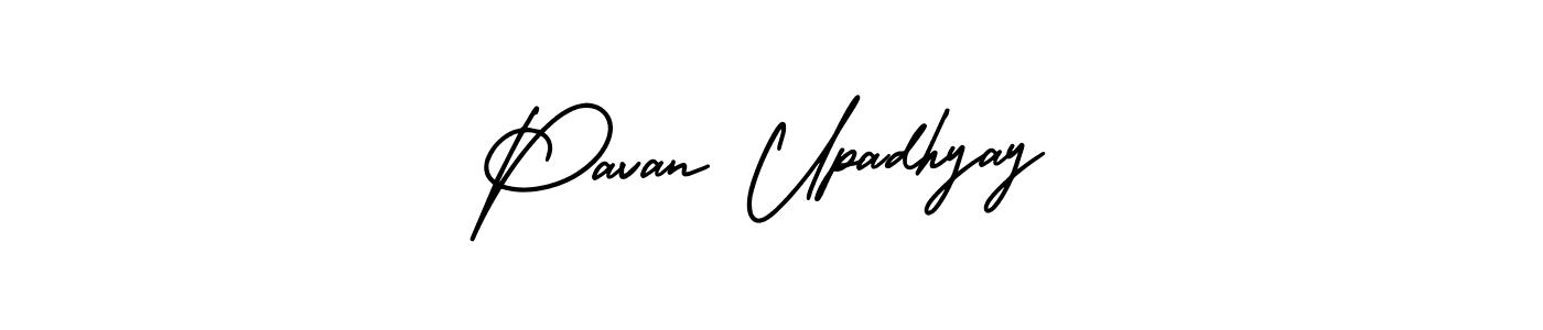 How to make Pavan Upadhyay name signature. Use AmerikaSignatureDemo-Regular style for creating short signs online. This is the latest handwritten sign. Pavan Upadhyay signature style 3 images and pictures png