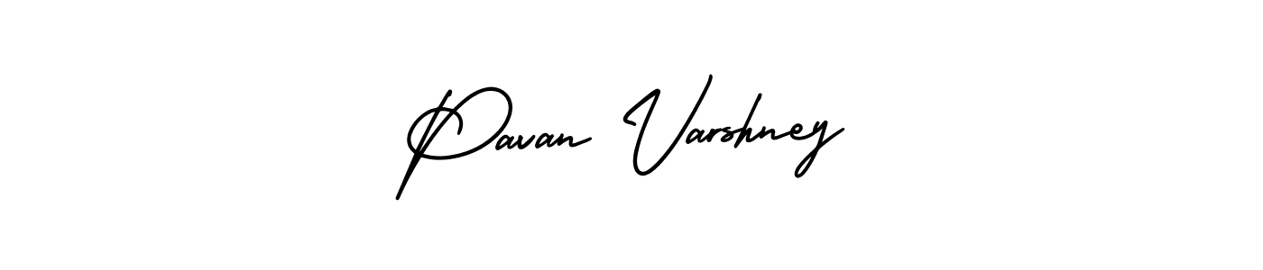 AmerikaSignatureDemo-Regular is a professional signature style that is perfect for those who want to add a touch of class to their signature. It is also a great choice for those who want to make their signature more unique. Get Pavan Varshney name to fancy signature for free. Pavan Varshney signature style 3 images and pictures png