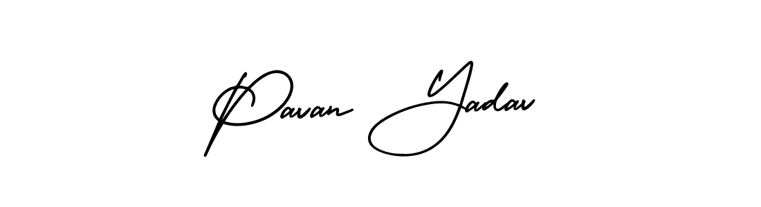 It looks lik you need a new signature style for name Pavan Yadav. Design unique handwritten (AmerikaSignatureDemo-Regular) signature with our free signature maker in just a few clicks. Pavan Yadav signature style 3 images and pictures png