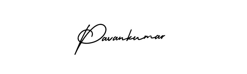 The best way (AmerikaSignatureDemo-Regular) to make a short signature is to pick only two or three words in your name. The name Pavankumar include a total of six letters. For converting this name. Pavankumar signature style 3 images and pictures png