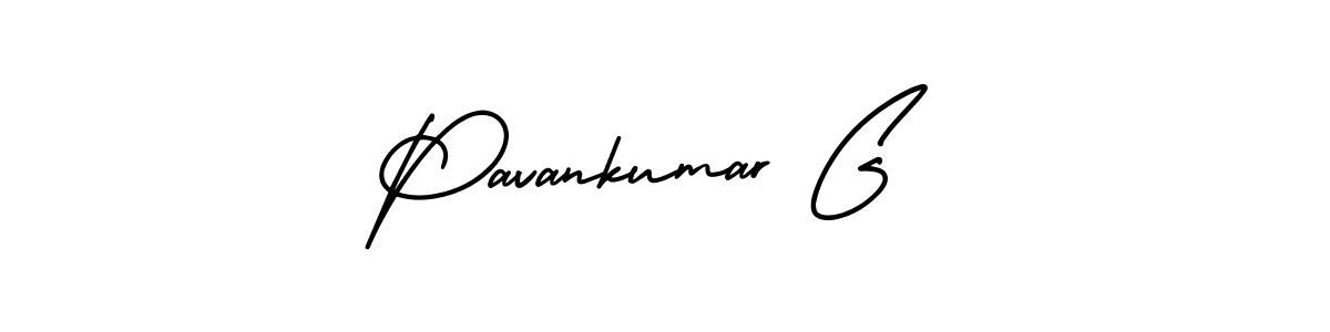 This is the best signature style for the Pavankumar G name. Also you like these signature font (AmerikaSignatureDemo-Regular). Mix name signature. Pavankumar G signature style 3 images and pictures png