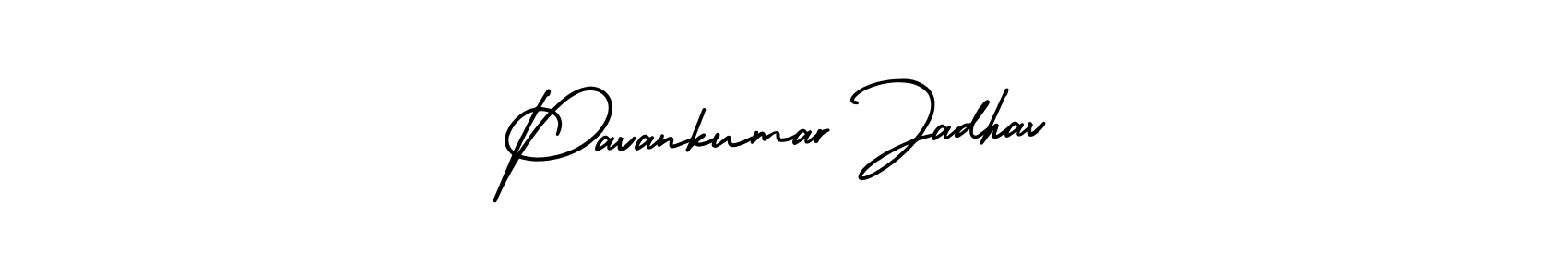 How to make Pavankumar Jadhav signature? AmerikaSignatureDemo-Regular is a professional autograph style. Create handwritten signature for Pavankumar Jadhav name. Pavankumar Jadhav signature style 3 images and pictures png