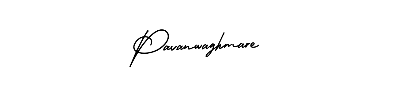 The best way (AmerikaSignatureDemo-Regular) to make a short signature is to pick only two or three words in your name. The name Pavanwaghmare include a total of six letters. For converting this name. Pavanwaghmare signature style 3 images and pictures png