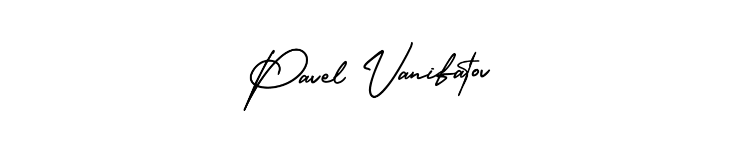 Pavel Vanifatov stylish signature style. Best Handwritten Sign (AmerikaSignatureDemo-Regular) for my name. Handwritten Signature Collection Ideas for my name Pavel Vanifatov. Pavel Vanifatov signature style 3 images and pictures png