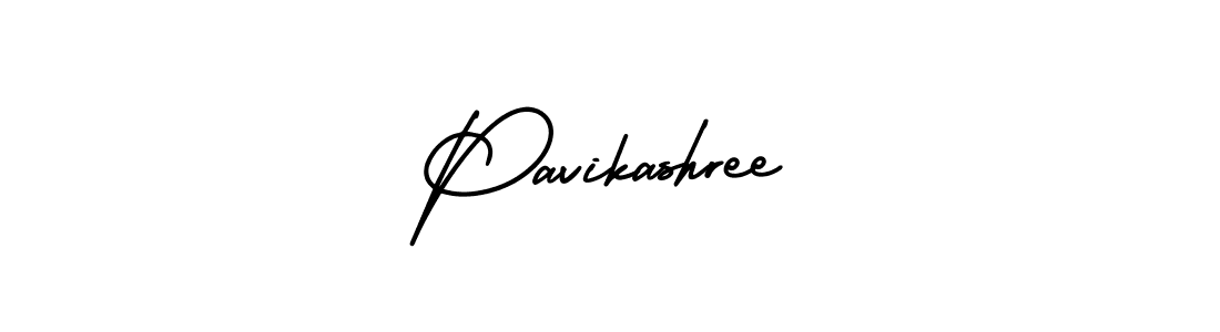 How to make Pavikashree name signature. Use AmerikaSignatureDemo-Regular style for creating short signs online. This is the latest handwritten sign. Pavikashree signature style 3 images and pictures png