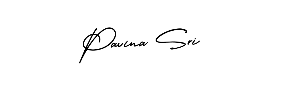 It looks lik you need a new signature style for name Pavina Sri. Design unique handwritten (AmerikaSignatureDemo-Regular) signature with our free signature maker in just a few clicks. Pavina Sri signature style 3 images and pictures png