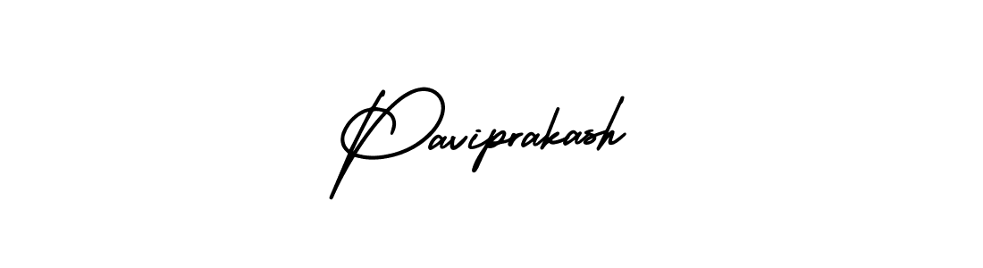 This is the best signature style for the Paviprakash name. Also you like these signature font (AmerikaSignatureDemo-Regular). Mix name signature. Paviprakash signature style 3 images and pictures png
