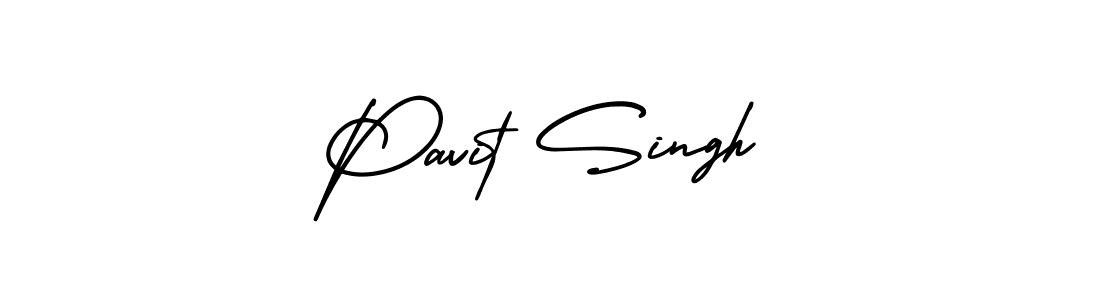 Pavit Singh stylish signature style. Best Handwritten Sign (AmerikaSignatureDemo-Regular) for my name. Handwritten Signature Collection Ideas for my name Pavit Singh. Pavit Singh signature style 3 images and pictures png