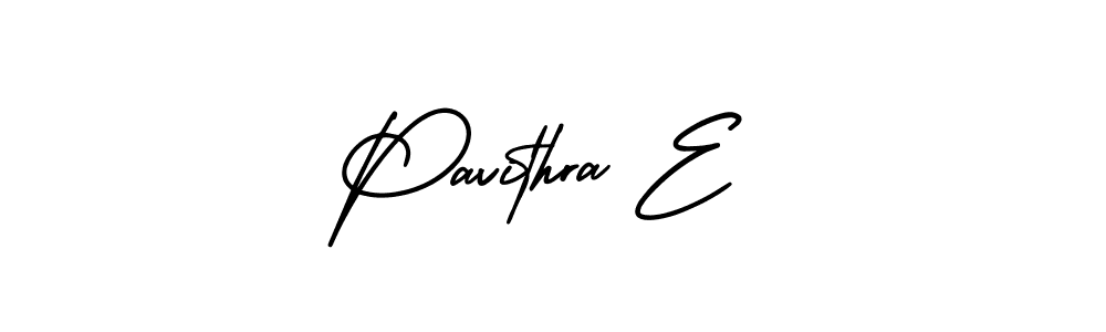 It looks lik you need a new signature style for name Pavithra E. Design unique handwritten (AmerikaSignatureDemo-Regular) signature with our free signature maker in just a few clicks. Pavithra E signature style 3 images and pictures png