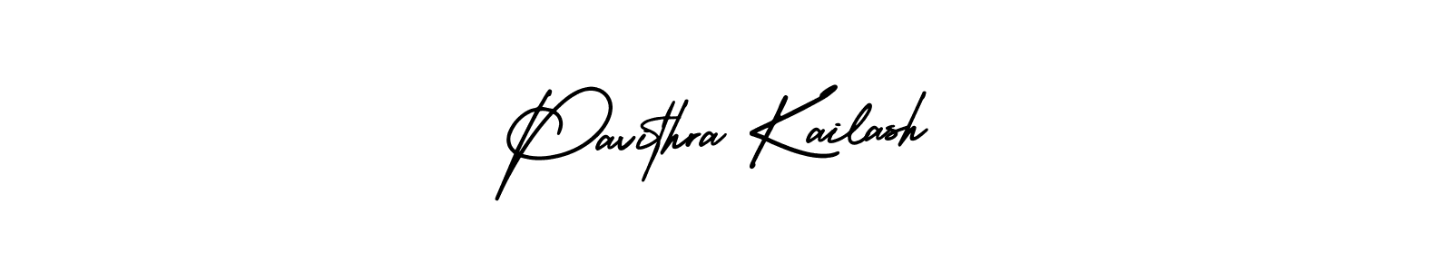 Create a beautiful signature design for name Pavithra Kailash. With this signature (AmerikaSignatureDemo-Regular) fonts, you can make a handwritten signature for free. Pavithra Kailash signature style 3 images and pictures png