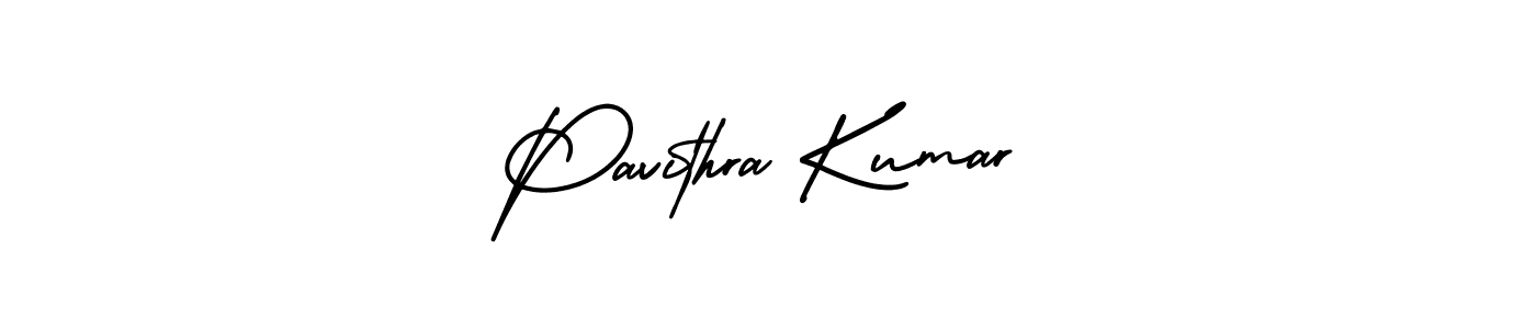 Pavithra Kumar stylish signature style. Best Handwritten Sign (AmerikaSignatureDemo-Regular) for my name. Handwritten Signature Collection Ideas for my name Pavithra Kumar. Pavithra Kumar signature style 3 images and pictures png