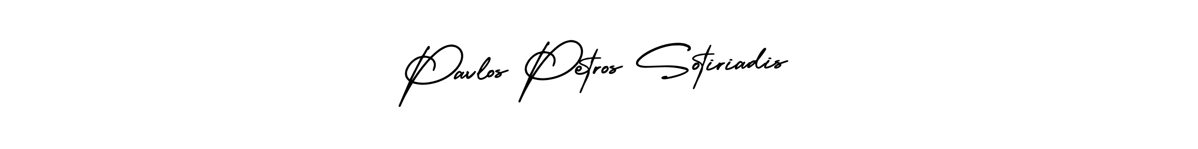 See photos of Pavlos Petros Sotiriadis official signature by Spectra . Check more albums & portfolios. Read reviews & check more about AmerikaSignatureDemo-Regular font. Pavlos Petros Sotiriadis signature style 3 images and pictures png