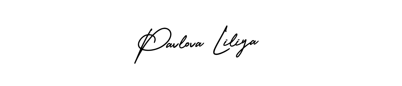 Similarly AmerikaSignatureDemo-Regular is the best handwritten signature design. Signature creator online .You can use it as an online autograph creator for name Pavlova Liliya. Pavlova Liliya signature style 3 images and pictures png