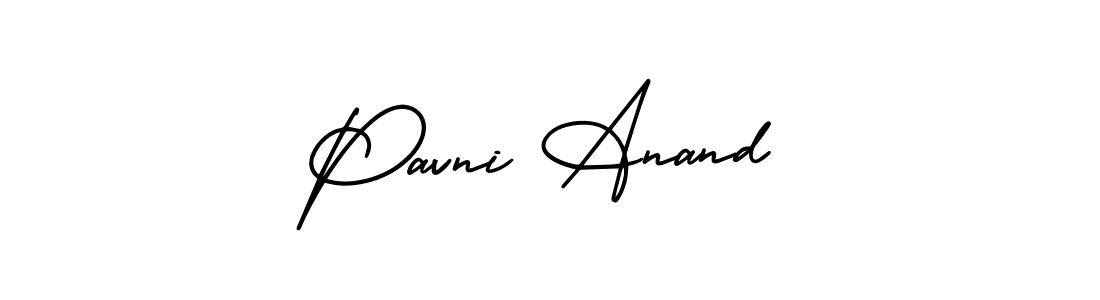 Make a short Pavni Anand signature style. Manage your documents anywhere anytime using AmerikaSignatureDemo-Regular. Create and add eSignatures, submit forms, share and send files easily. Pavni Anand signature style 3 images and pictures png