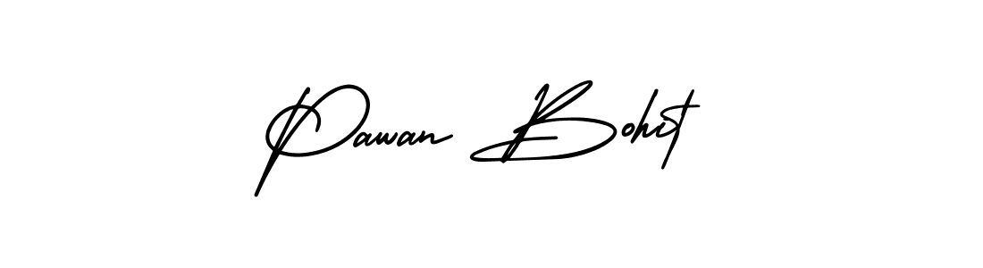 Make a beautiful signature design for name Pawan Bohit. With this signature (AmerikaSignatureDemo-Regular) style, you can create a handwritten signature for free. Pawan Bohit signature style 3 images and pictures png