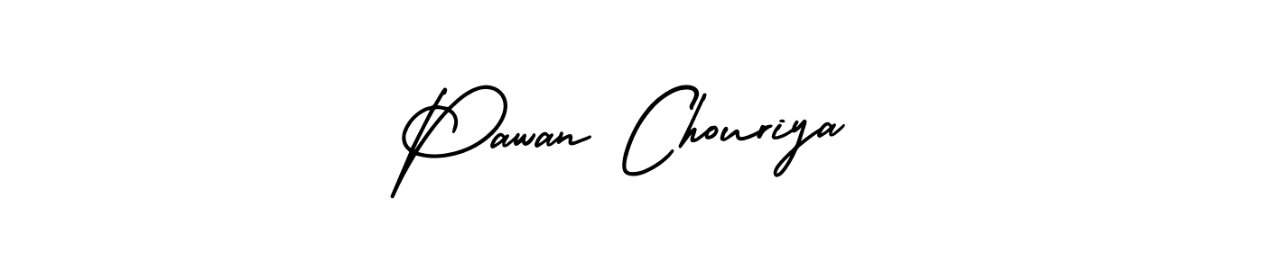 Design your own signature with our free online signature maker. With this signature software, you can create a handwritten (AmerikaSignatureDemo-Regular) signature for name Pawan Chouriya. Pawan Chouriya signature style 3 images and pictures png