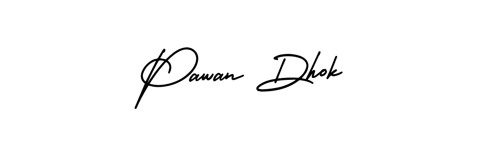 It looks lik you need a new signature style for name Pawan Dhok. Design unique handwritten (AmerikaSignatureDemo-Regular) signature with our free signature maker in just a few clicks. Pawan Dhok signature style 3 images and pictures png