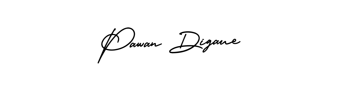 Best and Professional Signature Style for Pawan Digaue. AmerikaSignatureDemo-Regular Best Signature Style Collection. Pawan Digaue signature style 3 images and pictures png