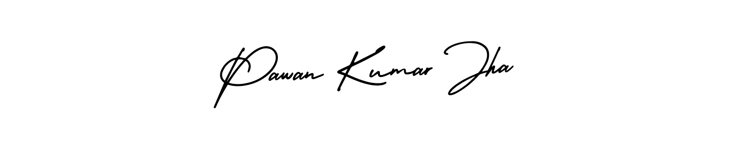 Design your own signature with our free online signature maker. With this signature software, you can create a handwritten (AmerikaSignatureDemo-Regular) signature for name Pawan Kumar Jha. Pawan Kumar Jha signature style 3 images and pictures png