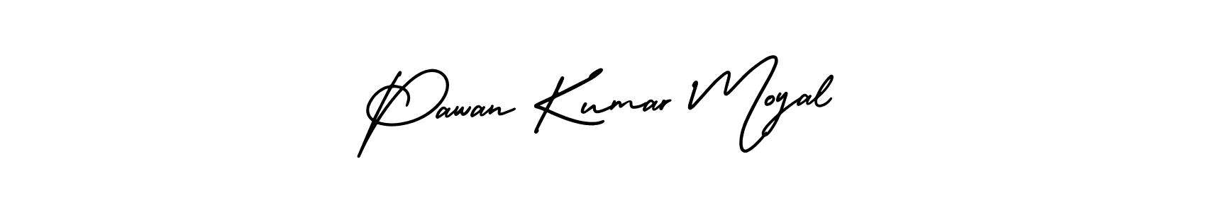 Create a beautiful signature design for name Pawan Kumar Moyal. With this signature (AmerikaSignatureDemo-Regular) fonts, you can make a handwritten signature for free. Pawan Kumar Moyal signature style 3 images and pictures png