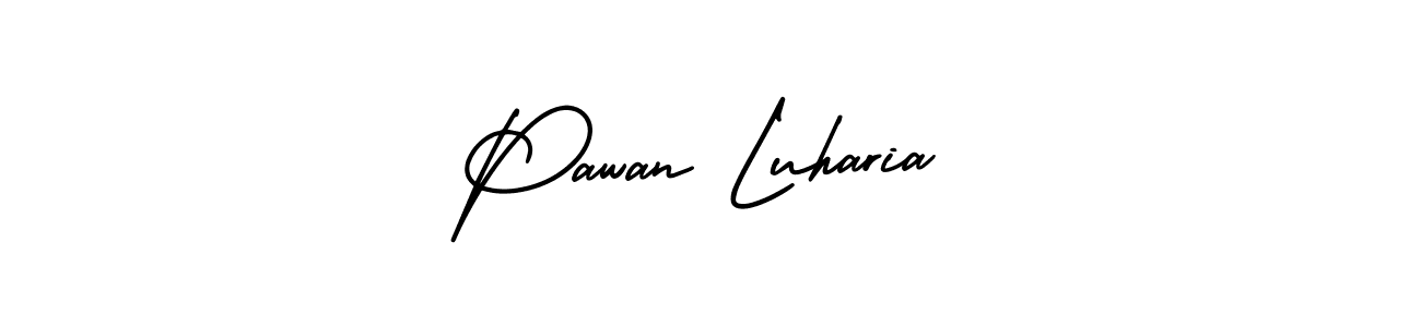 Make a beautiful signature design for name Pawan Luharia. Use this online signature maker to create a handwritten signature for free. Pawan Luharia signature style 3 images and pictures png