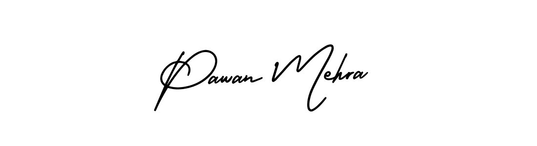 How to Draw Pawan Mehra signature style? AmerikaSignatureDemo-Regular is a latest design signature styles for name Pawan Mehra. Pawan Mehra signature style 3 images and pictures png