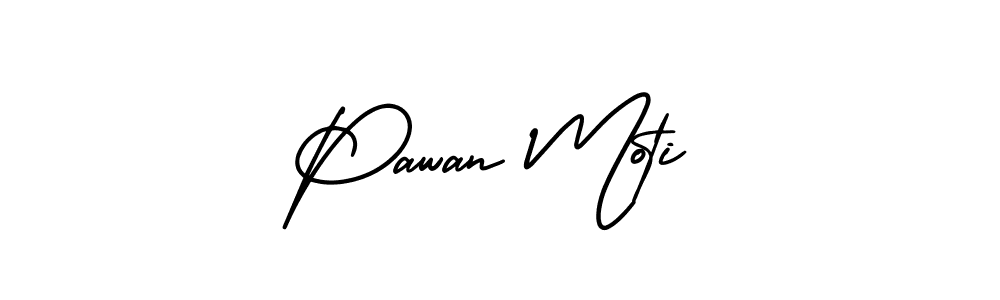 Also we have Pawan Moti name is the best signature style. Create professional handwritten signature collection using AmerikaSignatureDemo-Regular autograph style. Pawan Moti signature style 3 images and pictures png