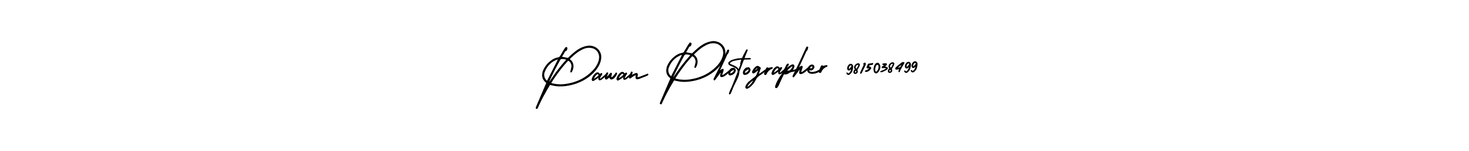 Also You can easily find your signature by using the search form. We will create Pawan Photographer 9815038499 name handwritten signature images for you free of cost using AmerikaSignatureDemo-Regular sign style. Pawan Photographer 9815038499 signature style 3 images and pictures png
