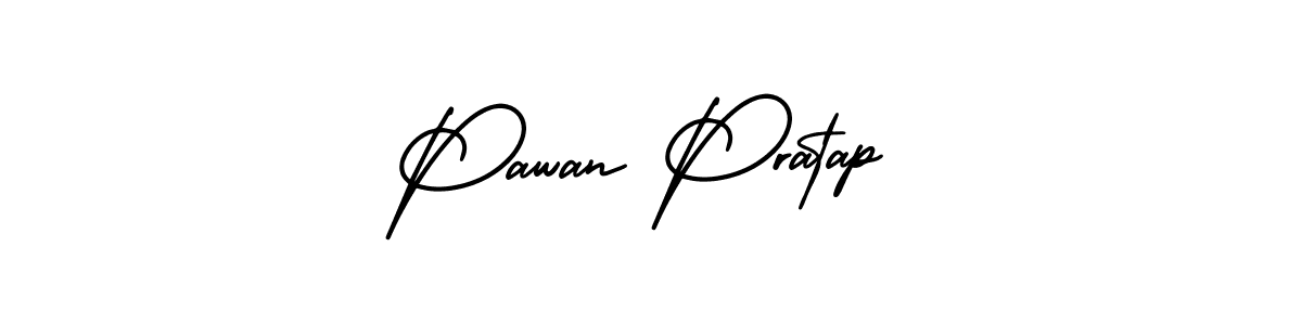 The best way (AmerikaSignatureDemo-Regular) to make a short signature is to pick only two or three words in your name. The name Pawan Pratap include a total of six letters. For converting this name. Pawan Pratap signature style 3 images and pictures png