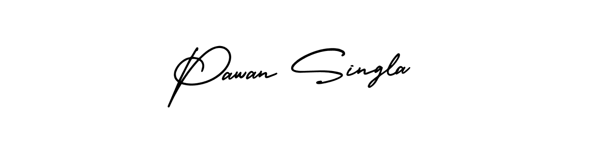 How to make Pawan Singla signature? AmerikaSignatureDemo-Regular is a professional autograph style. Create handwritten signature for Pawan Singla name. Pawan Singla signature style 3 images and pictures png