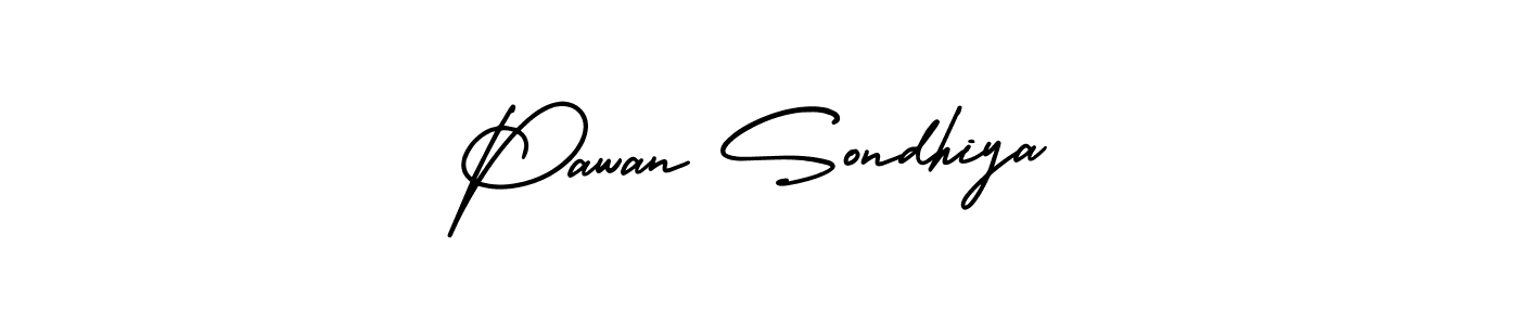 Pawan Sondhiya stylish signature style. Best Handwritten Sign (AmerikaSignatureDemo-Regular) for my name. Handwritten Signature Collection Ideas for my name Pawan Sondhiya. Pawan Sondhiya signature style 3 images and pictures png