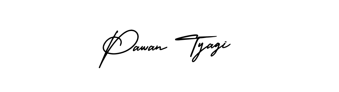 Use a signature maker to create a handwritten signature online. With this signature software, you can design (AmerikaSignatureDemo-Regular) your own signature for name Pawan Tyagi. Pawan Tyagi signature style 3 images and pictures png