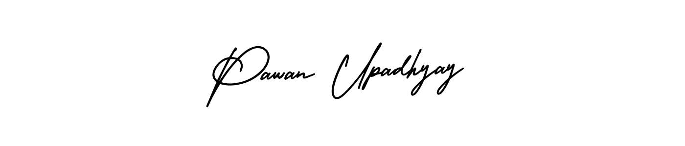 Use a signature maker to create a handwritten signature online. With this signature software, you can design (AmerikaSignatureDemo-Regular) your own signature for name Pawan Upadhyay. Pawan Upadhyay signature style 3 images and pictures png