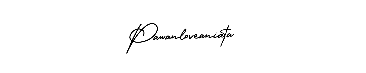 Design your own signature with our free online signature maker. With this signature software, you can create a handwritten (AmerikaSignatureDemo-Regular) signature for name Pawanloveaniata. Pawanloveaniata signature style 3 images and pictures png