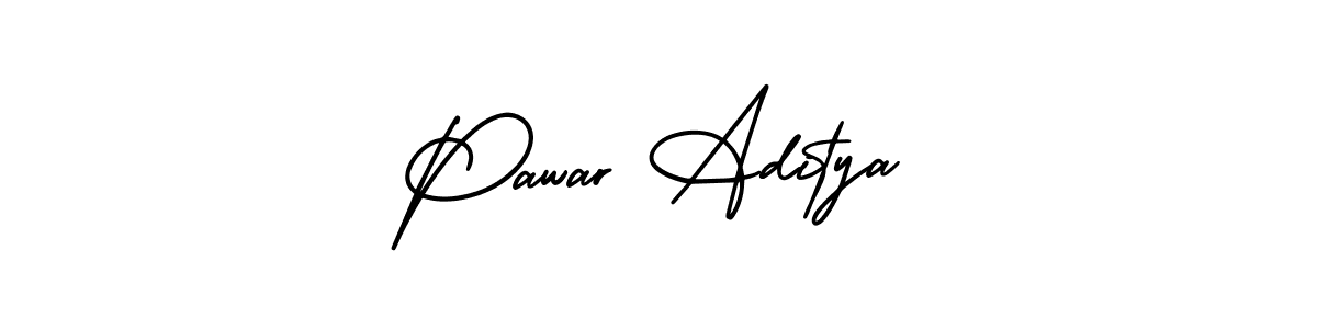 How to make Pawar Aditya signature? AmerikaSignatureDemo-Regular is a professional autograph style. Create handwritten signature for Pawar Aditya name. Pawar Aditya signature style 3 images and pictures png