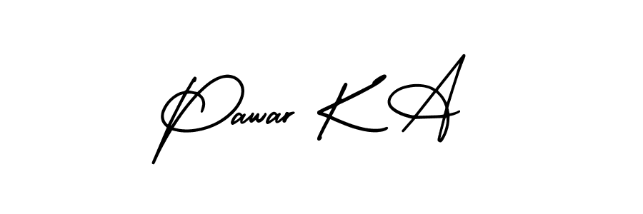 Create a beautiful signature design for name Pawar K A. With this signature (AmerikaSignatureDemo-Regular) fonts, you can make a handwritten signature for free. Pawar K A signature style 3 images and pictures png