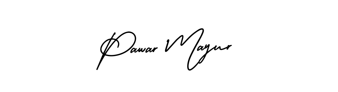 if you are searching for the best signature style for your name Pawar Mayur. so please give up your signature search. here we have designed multiple signature styles  using AmerikaSignatureDemo-Regular. Pawar Mayur signature style 3 images and pictures png