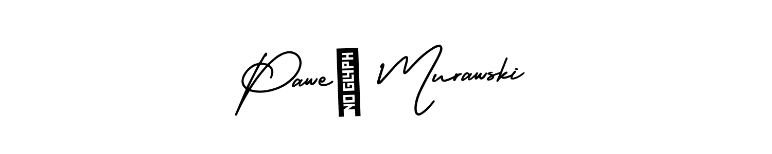 if you are searching for the best signature style for your name Paweł Murawski. so please give up your signature search. here we have designed multiple signature styles  using AmerikaSignatureDemo-Regular. Paweł Murawski signature style 3 images and pictures png