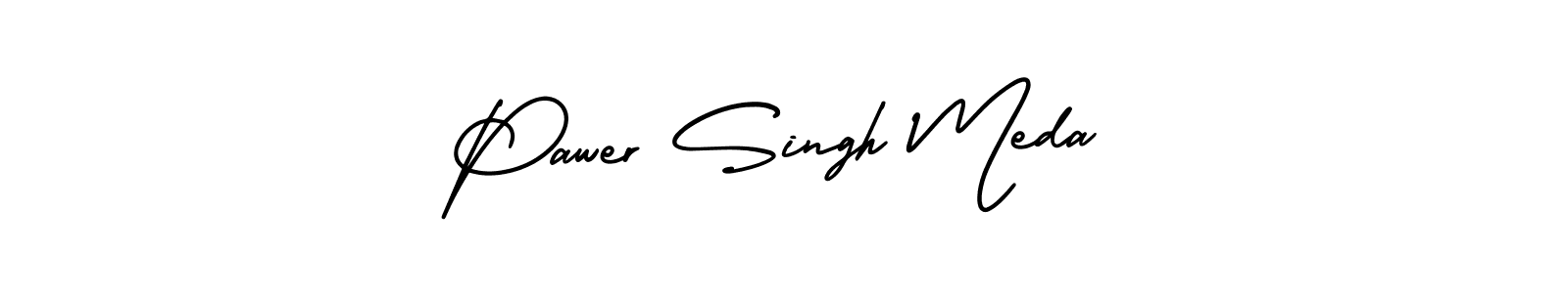 It looks lik you need a new signature style for name Pawer Singh Meda. Design unique handwritten (AmerikaSignatureDemo-Regular) signature with our free signature maker in just a few clicks. Pawer Singh Meda signature style 3 images and pictures png