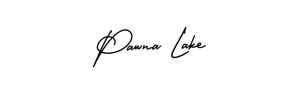 How to make Pawna Lake name signature. Use AmerikaSignatureDemo-Regular style for creating short signs online. This is the latest handwritten sign. Pawna Lake signature style 3 images and pictures png