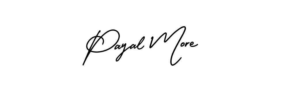 Use a signature maker to create a handwritten signature online. With this signature software, you can design (AmerikaSignatureDemo-Regular) your own signature for name Payal More. Payal More signature style 3 images and pictures png